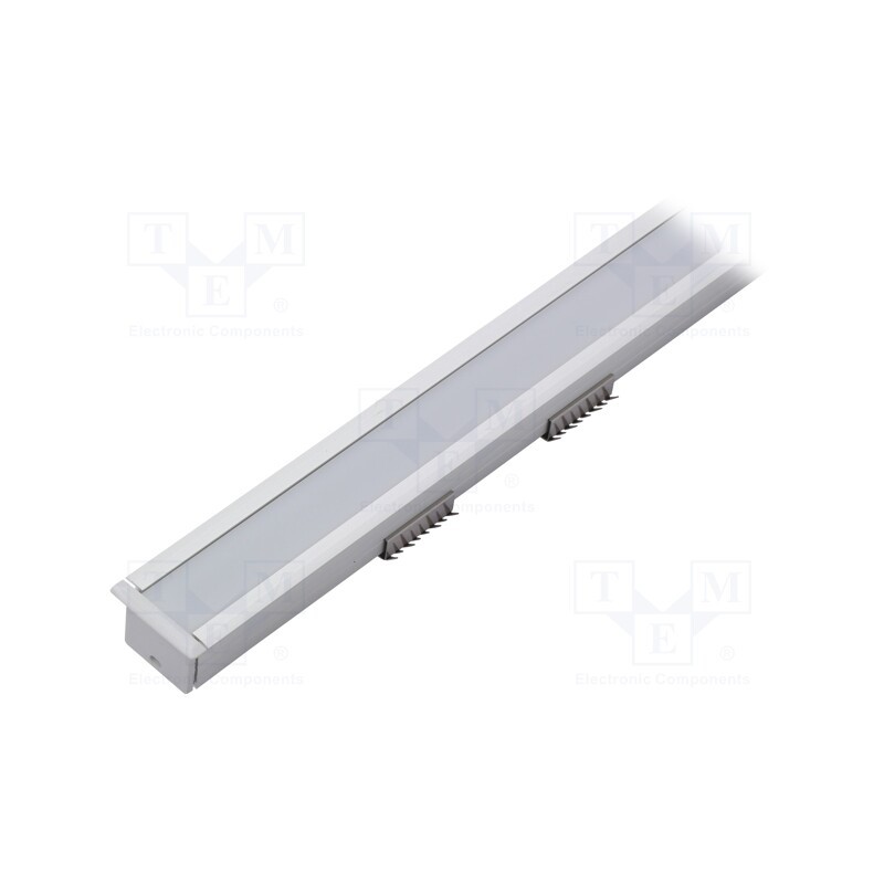 1 set x TOPMET - LINEA-IN20 F/U7 ANOD 1M SET STANDARD - Profiles for LED modules, white, natural, L: 1m, LINEA-IN20