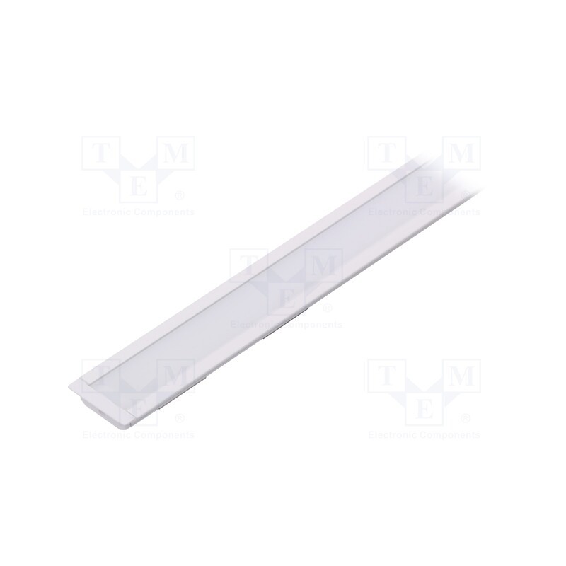 1 set x TOPMET - GROOVE14 F/Y WH 1M SET STANDARD - Profiles for LED modules, white, white, L: 1m, GROOVE14, aluminium
