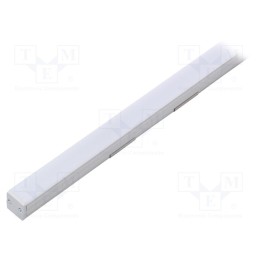 1 set x TOPMET - FLOOR12 K/U ANOD 1M SET STANDARD - Profiles for LED modules, white, natural, L: 1m, FLOOR12, recessed