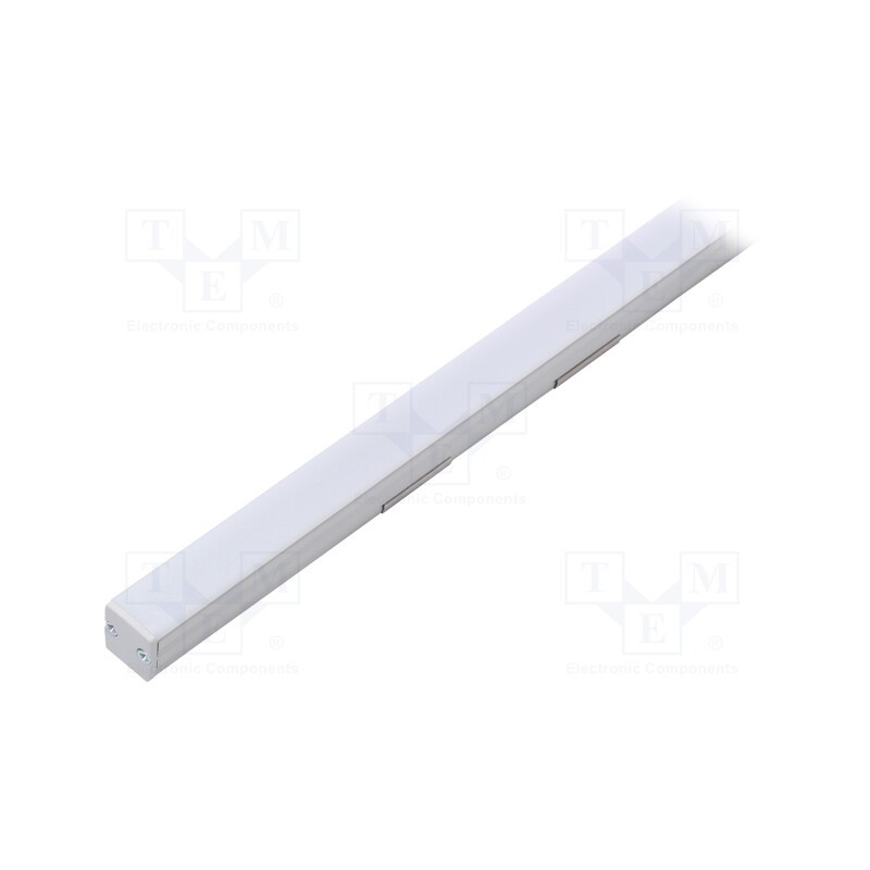 1 set x TOPMET - FLOOR12 K/U ANOD 1M SET STANDARD - Profiles for LED modules, white, natural, L: 1m, FLOOR12, recessed