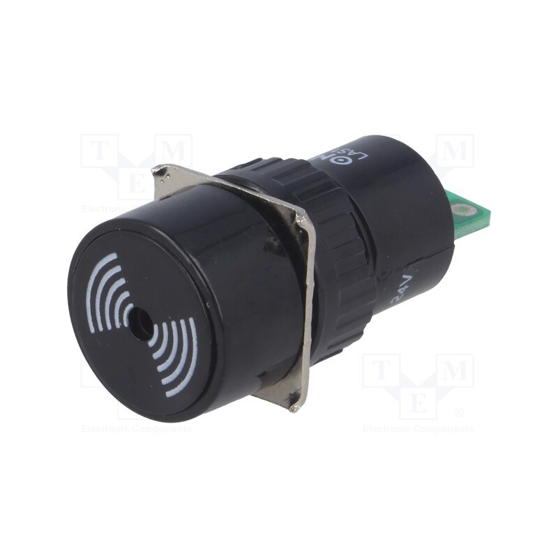 1 pcs x ONPOW - LAS1-AY-B/24V - Signaller: sound, 75dB, Illumin: none, IP40, Ø16mm, max.6mm, plastic