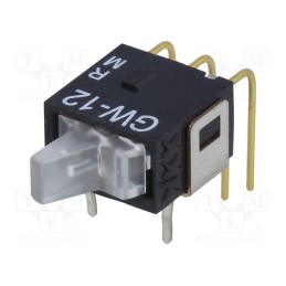 1 pcs x NKK SWITCHES - GW12LJHCF - ROCKER, SPDT, Pos: 2, ON-ON, 0.01A/28VAC, 0.01A/28VDC, -25÷55°C