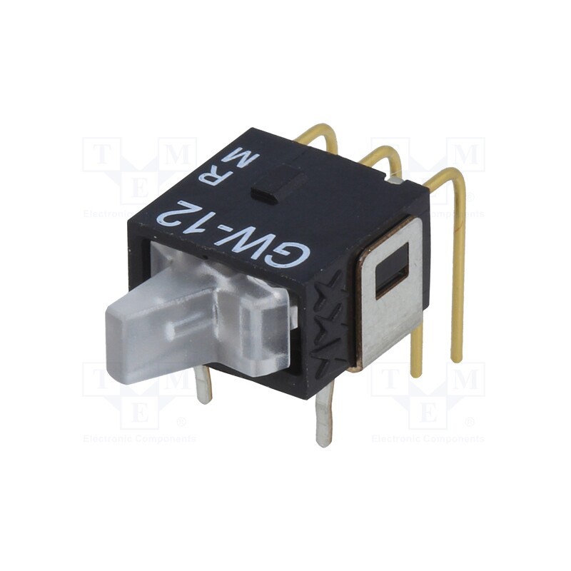 1 pcs x NKK SWITCHES - GW12LJHCF - ROCKER, SPDT, Pos: 2, ON-ON, 0.01A/28VAC, 0.01A/28VDC, -25÷55°C