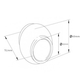 Top connector ball cat 3 3 oe 32 60x51 mm kramp
