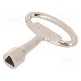1 pcs x ROZTOCZE - 2.KL-T9.002-02 - Key, zinc and aluminium alloy, nickel, Kind of insert bolt: T9