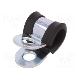 1 pcs x MPC INDUSTRIES - LKD11020 - Fixing clamp, ØBundle : 10mm, W: 20mm, steel, Cover material: EPDM