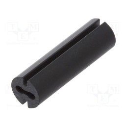 10 pcs x DREMEC - 8GE04V80554 - Spacer sleeve, LED, Øout: 4.8mm, ØLED: 3mm, L: 16mm, black, UL94V-0