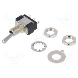 1 pcs x KNITTER-SWITCH - MTA 106 D - Switch: toggle, Pos: 2, SPDT, ON-ON, 6A/125VAC, 6A/6VDC, -45÷140°C