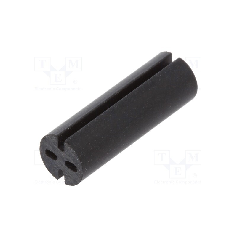 10 pcs x DREMEC - 8GE04V80567 - Spacer sleeve, LED, Øout: 5.1mm, ØLED: 5mm, L: 15mm, black, UL94V-0
