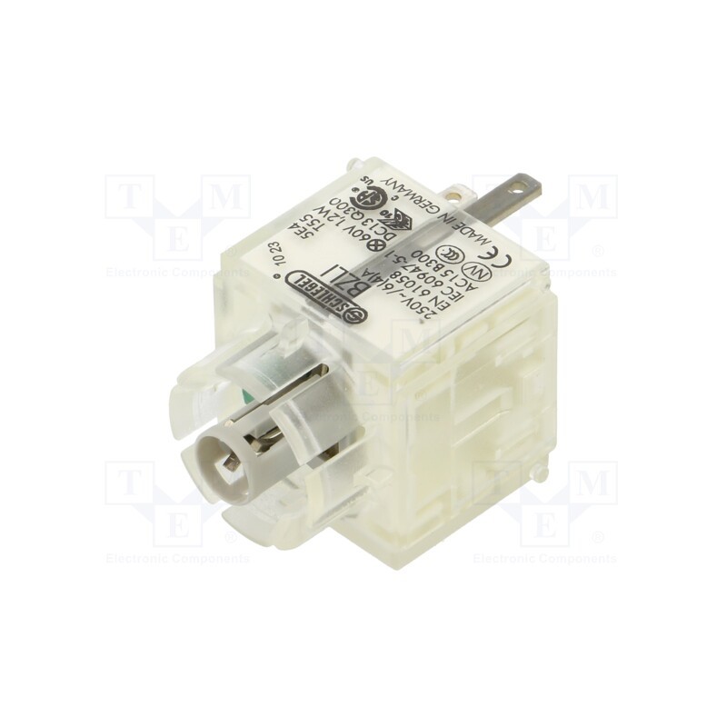 1 pcs x SCHLEGEL - BZLI - Contact block, -30÷70°C, Illumin: yes, IP00, Contacts: NO, 3mm