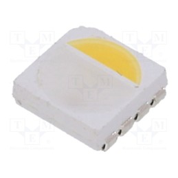 5 pcs x ProLight Opto - PE8A-FFTE-WERGBVD - Power LED, RGBW, 115°, 20mA, λd: 465÷470nm,521÷526nm,619÷624nm