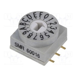 1 pcs x KNITTER-SWITCH - SMR 60016 - Encoding switch, Pos: 16, SMD, 80mΩ, DC load @R: 0.2A/42VDC, 6.87N