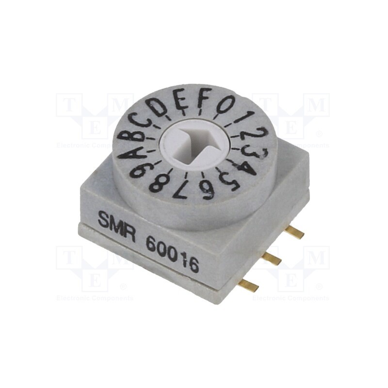 1 pcs x KNITTER-SWITCH - SMR 60016 - Encoding switch, Pos: 16, SMD, 80mΩ, DC load @R: 0.2A/42VDC, 6.87N