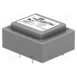 1 pcs x INDEL - TSZZ0.6/017MP - Transformer: encapsulated, 0.6VA, 230VAC, 7.5V, 80mA, PCB, IP00
