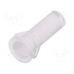 10 pcs x FIX&FASTEN - FIX-LEM-54 - Fiber for LED, round, Ø6.6mm, Front: convex, straight, UL94V-2