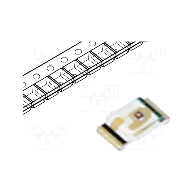 5 pcs x LITEON - LTST-C193KRKT-5A - LED, SMD, 0603, red, 7.1÷45mcd, 1.6x0.8x0.35mm, 130°, 1.7÷2.3V, 5mA