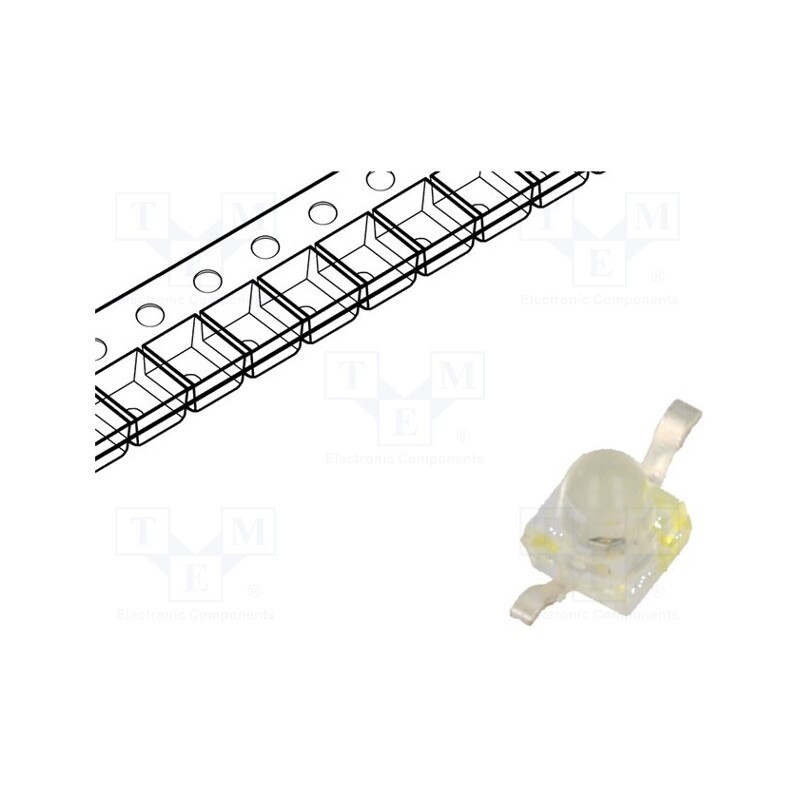 5 pcs x LUCKYLIGHT - LL-AR180UYC-Y2-2B/TR5 - LED, SMD, Gull wing, yellow, 1000÷2000mcd, 2.4x2.15x2.75mm, 25°