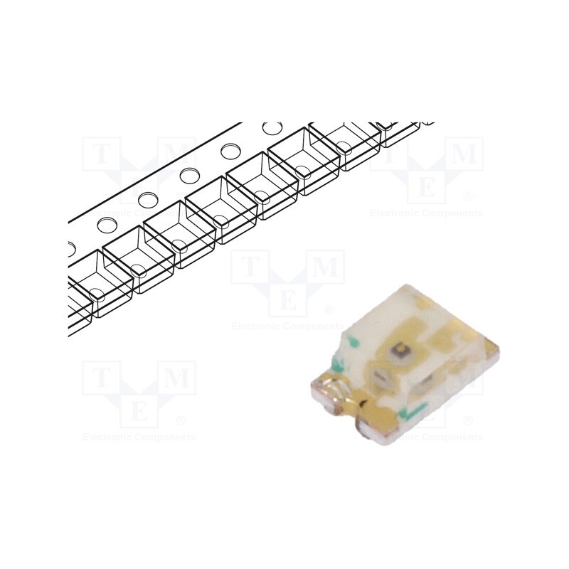 5 pcs x LITEON - LTST-C171KFKT - LED, SMD, 0805, orange, 45÷90mcd, 2x1.25x0.8mm, 130°, 2÷2.4V, 20mA