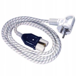 Braided connection cord for block heaters