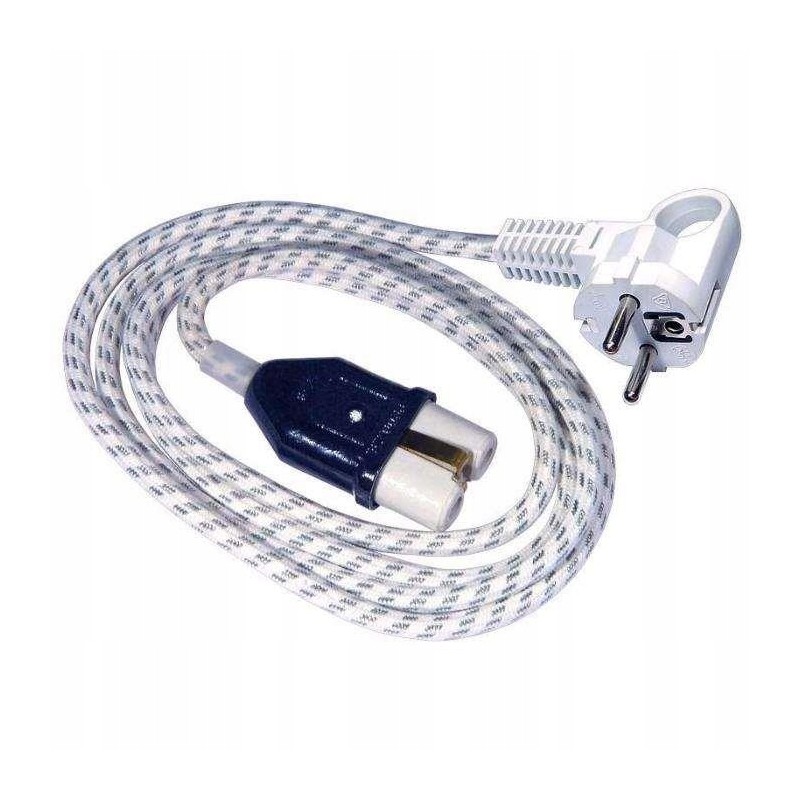 Braided connection cord for block heaters