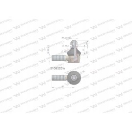 Steering joint 80mm m20x1 5109526 motogener