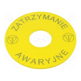 1 pcs x SIEMENS - 3SU1900-0BB31-0ND0 - Description label, yellow, 75mm