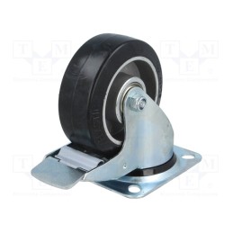 1 pcs x RADER - KPE-ALGE 100K-HC - Transport wheel, Ø: 100mm, W: 40mm, H: 128mm, torsional with lock
