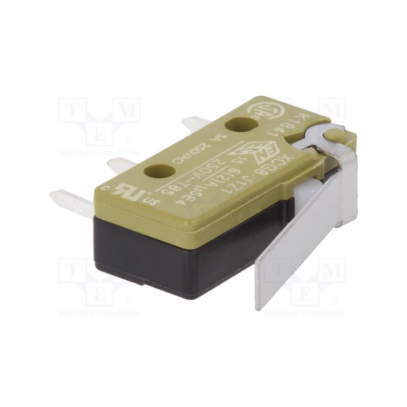 1 pcs x SAIA-BURGESS - XCG8-J1Z1 - Microswitch SNAP ACTION, 0.1A/125VAC, with lever, SPDT, ON-(ON)