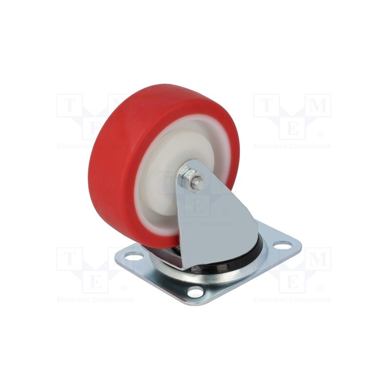 1 pcs x COLSON - JPPU 1001 5100 - Transport wheel, Ø: 100mm, W: 30mm, H: 128mm, torsional, 150kg
