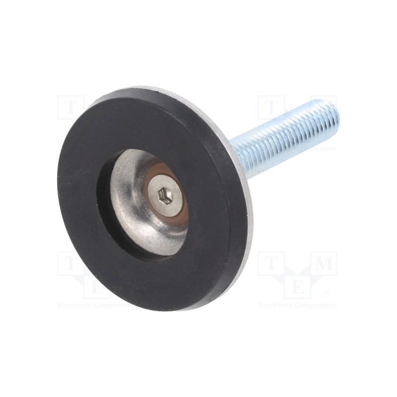 1 pcs x ELESA+GANTER - GN 40-40-M8-40-A3-S - Foot, without locknut,adjustable,with no-slip disk,with lever