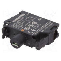 1 pcs x SIEMENS - 3SU1401-1BB00-1AA0 - Illuminating unit, 22mm, 3SU1.5, -25÷70°C, Illumin: LED, front