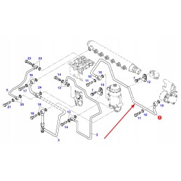 F339202060160 fuel line of the Deutz engine