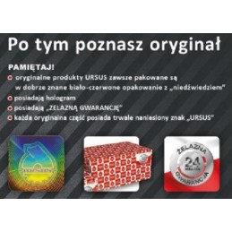 Upper radiator hose mf3 orig ursus 1869514m1u