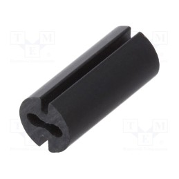 10 pcs x DREMEC - 8GE04V80551 - Spacer sleeve, LED, Øout: 4.8mm, ØLED: 3mm, L: 11mm, black, UL94V-0