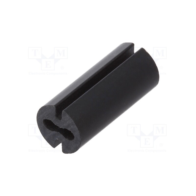 10 pcs x DREMEC - 8GE04V80551 - Spacer sleeve, LED, Øout: 4.8mm, ØLED: 3mm, L: 11mm, black, UL94V-0