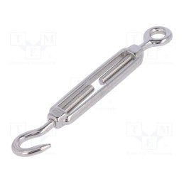 1 pcs x KRAFTBERG - SCI-C-M5-A4 - Turnbuckle, acid resistant steel A4, for rope, hook/eye, Ø: 8mm