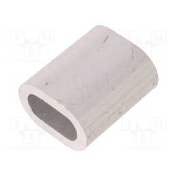 1 pcs x DROMET - ZLA13 - Ferrule, aluminium, for rope, Ørope: 13mm