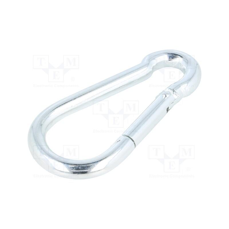 1 pcs x DROMET - KSO11120 - Carabiner, steel, for rope, L: 120mm, zinc, 11mm