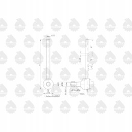 Right ball joint mf 3 original ursus 3027646m1