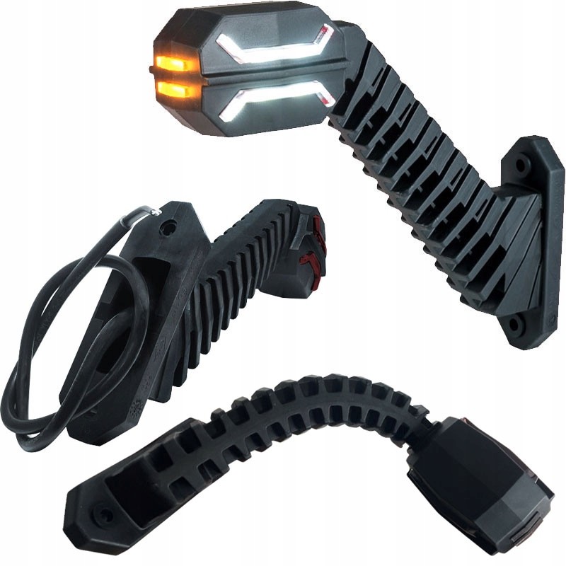 Right side marker lamp on a boom for a trailer