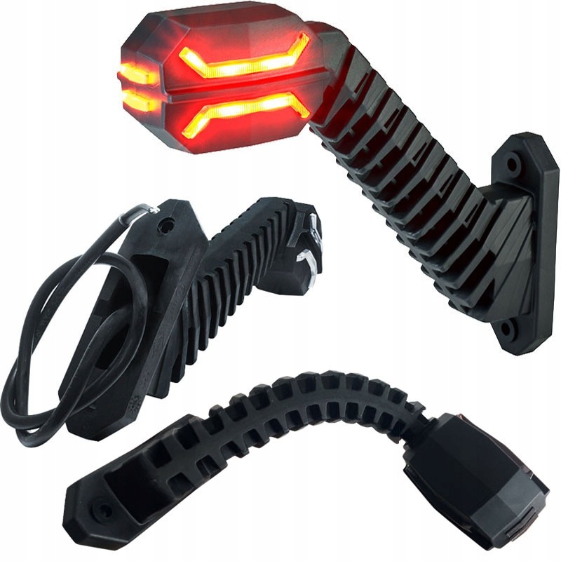 Left marker lamp, 3-function LED, for a trailer