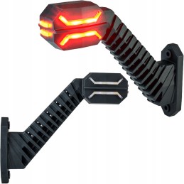 Left marker lamp, 3-function LED, for a trailer
