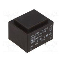 1 pcs x HAHN - BV EI 303 2033 - Transformer: encapsulated, 1.9VA, 230VAC, 15V, 126mA, PCB, BVEI