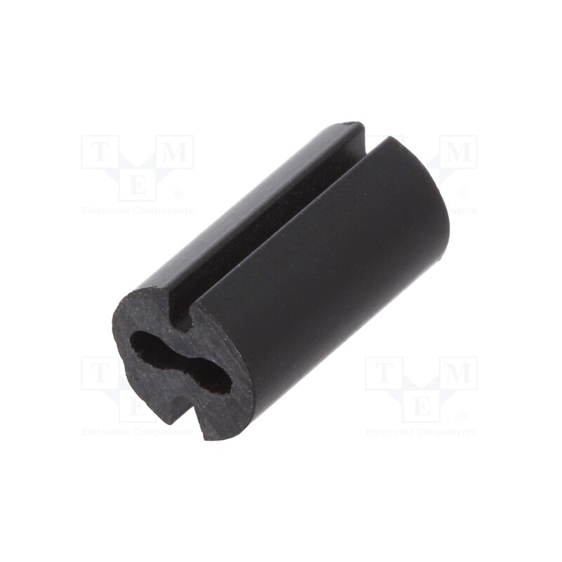 10 pcs x DREMEC - 8GE04V80550 - Spacer sleeve, LED, Øout: 4.8mm, ØLED: 3mm, L: 9mm, black, UL94V-0