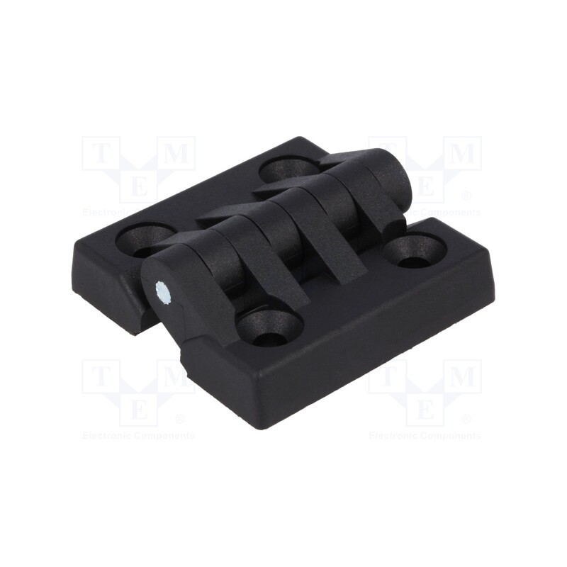 1 pcs x ROZTOCZE - 3.545.001 - Hinge, Width: 50mm, polyamide, black, H: 50mm, Holes no: 4