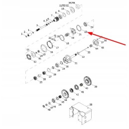 Te2s412010030k gear seal ring