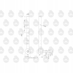 Long slide-in ball joint c 385 80220029u