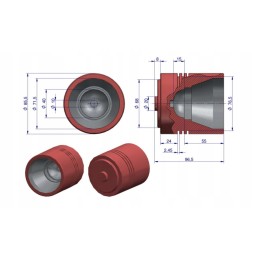3-ring lifter piston mf4 original ursus