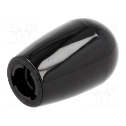 1 pcs x ELESA+GANTER - I.622/30-M8 BLACK - Conical knob, Int.thread: M8, 20mm, Base dia: 14mm, Ømax: 20mm