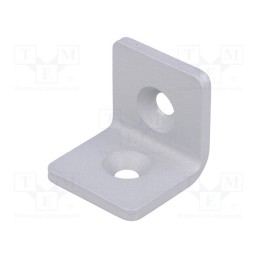 1 pcs x ELESA+GANTER - GN 967-40-40-L-1-SR - Angle bracket, for profiles, W: 40mm, H: 40mm, L: 40mm, steel, silver